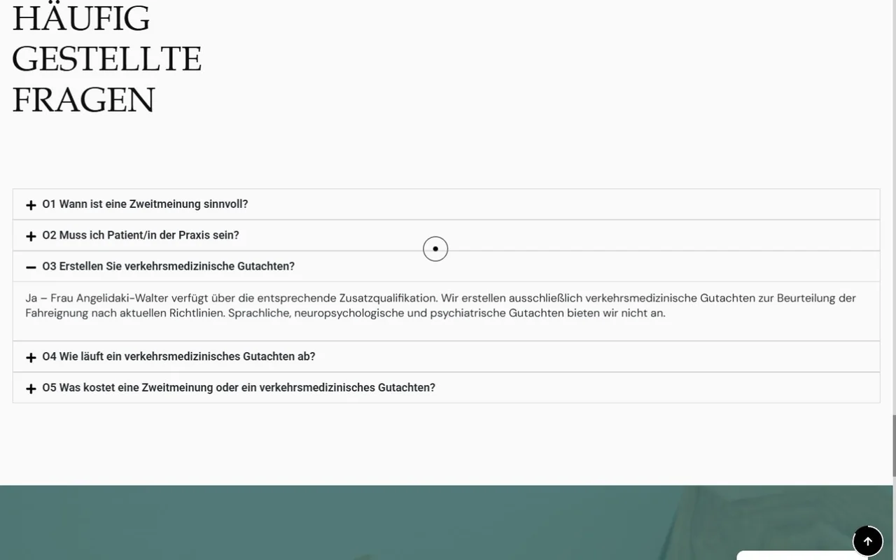 Echte FAQ der Neuropraxis mit Antwort zu verkehrsmedizinischen Gutachten