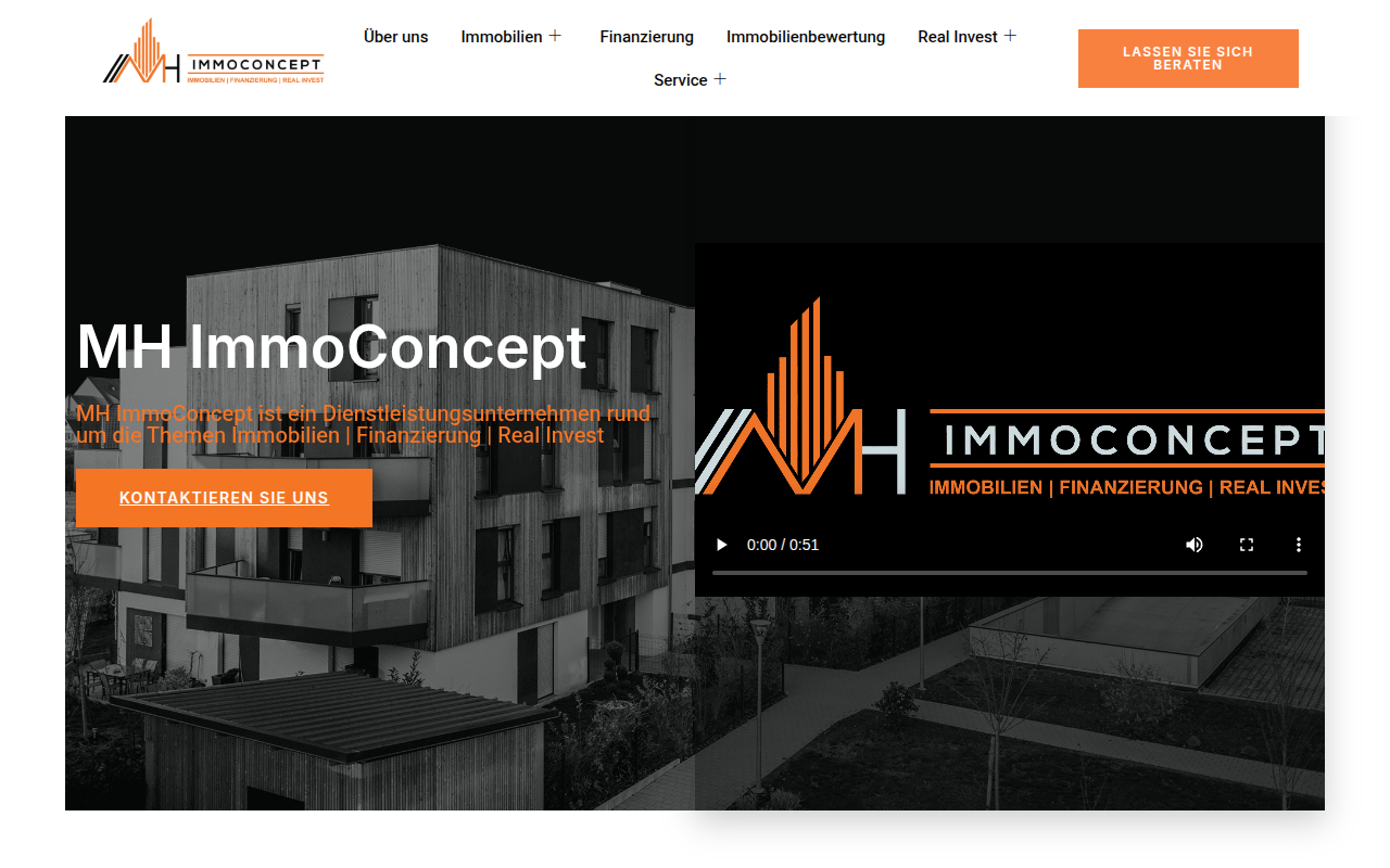 Startseite von MH ImmoConcept