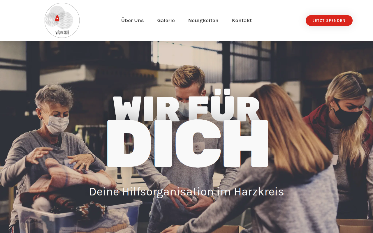 Startseite von Wir für Dich Harz