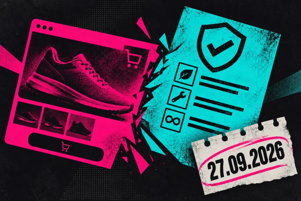 Onlineshop, Prüfliste und Kalender zum Stichtag 27. September 2026