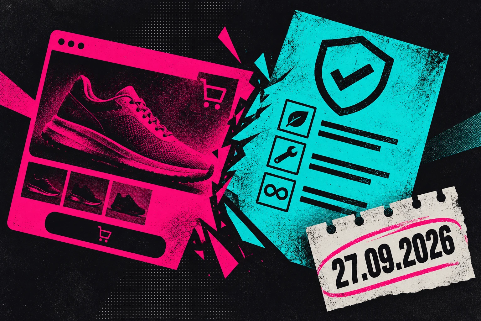 Onlineshop, Prüfliste und Kalender zum Stichtag 27. September 2026